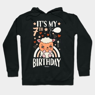 It's My 7th Birthday Sheep Hoodie